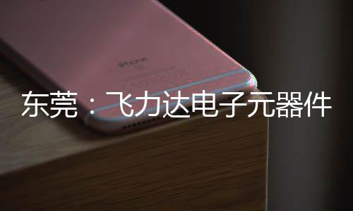 慧枢纽在务湾东莞电子投用力达元器应链飞，服区供件智沙田