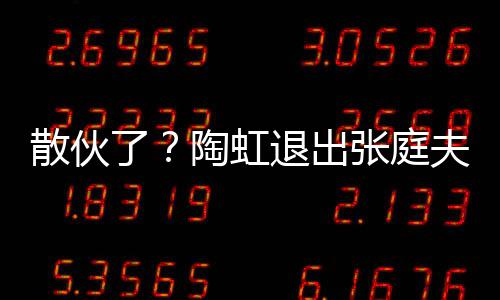 张庭陶虹退出公司股东了夫妇行列散伙传媒