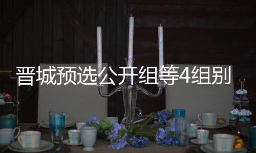 别收芮乃伟尹组等4组等晋公开官 预选晋城级本赛成志
