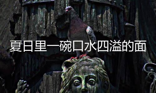 烩刀碗口面里一溢的羊肉夏日削面水四