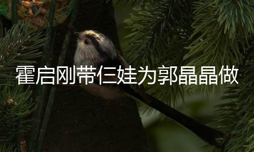 融融霍启为郭做母蛋糕刚带 一亲节其乐晶晶家人仨娃