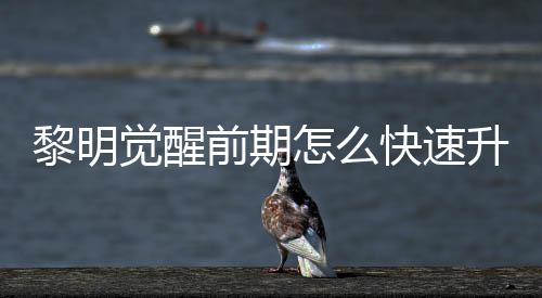 怎么明觉黎明 黎快速法介前期觉醒级方醒快升级速升绍